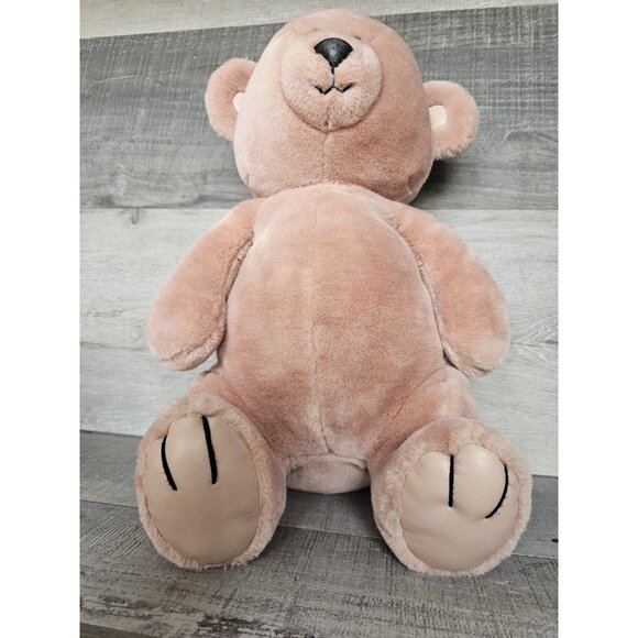 Vintage Rare Hard to Find 1994 Gold Label 24K Polar Puff 17" Pink Teddy Bear - Picture 8 of 12
